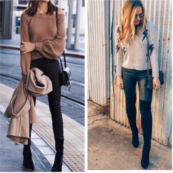 Helmut Lang Leather Lamb Pants Leggings - Picture 3 of 8